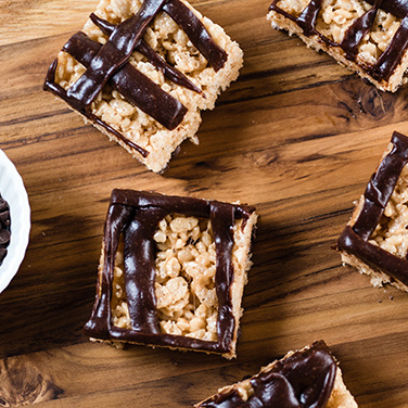 Peanut Butter and Chocolate Rice Treats